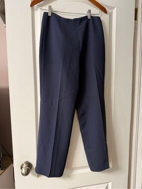 Ann Taylor Navy Straight-Leg Dress Pants